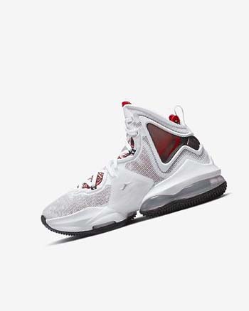 Nike LeBron 19 Blancos Negros Rojos | MX 4743